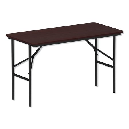 ALERA Rectangle Folding Table, 48" W, 23.78" L, 29" H, Mahogany Top, Melamine FT724824MY